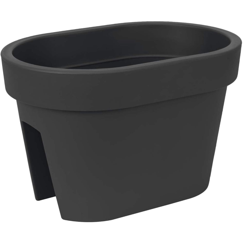 Prosperplast Lofly Railing Flower Pot - Anthracite