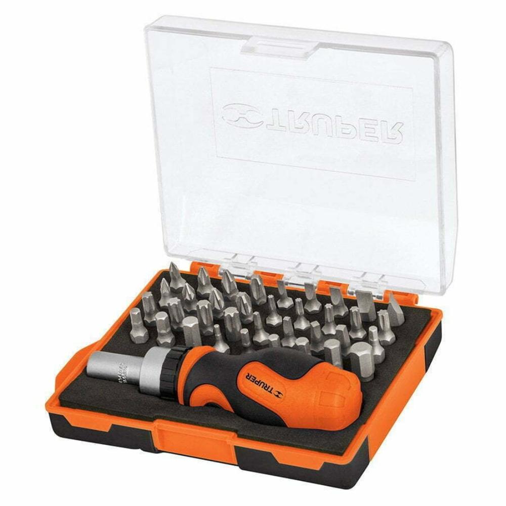 Truper Ratchet Mini Screwdriver Set 37Pc