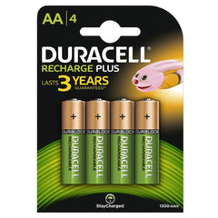 Duracell Rechargeable Batteries Plus Aa X4S (1300Mah)