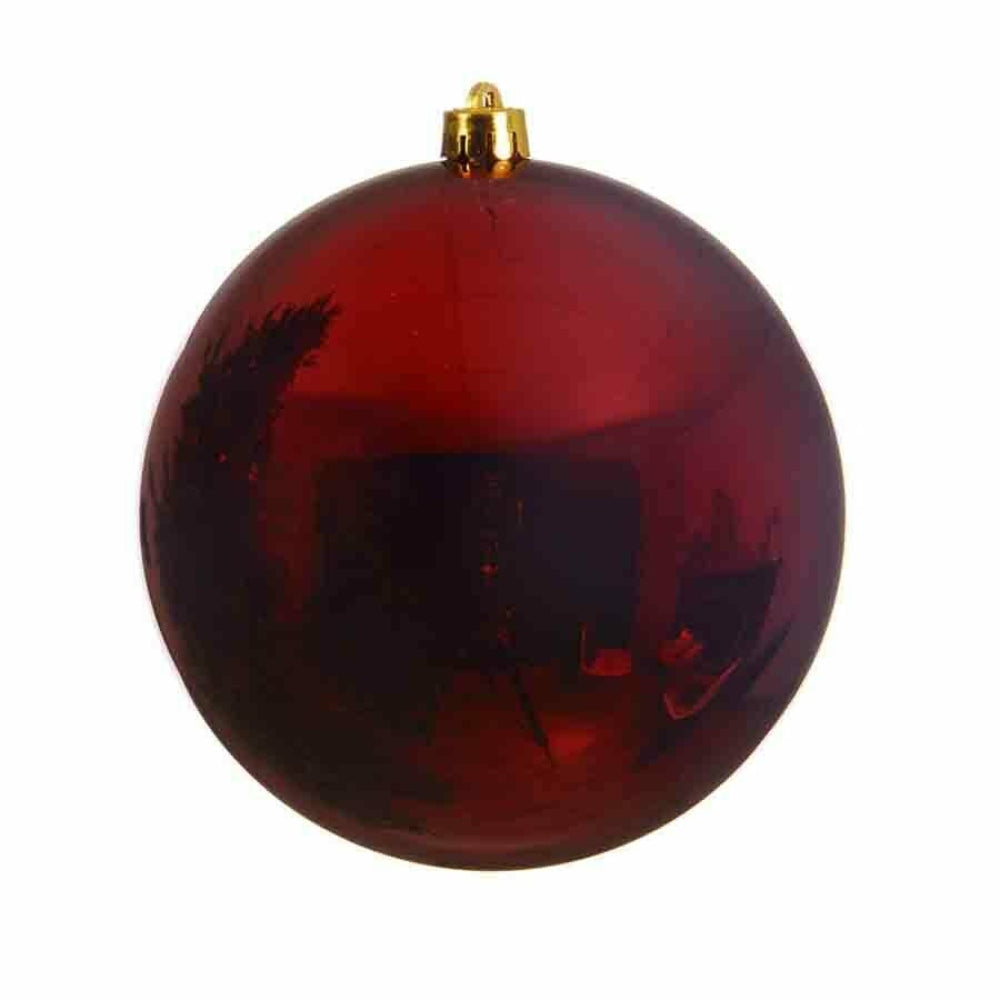 Decoris Shatterproof Bauble 14cm - Oxblood