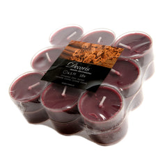 Decoris Scented Tealight Box of 18 Pieces - Cinnamon Oxblood