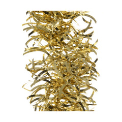 Decoris Tinsel Garland Waves 10 x 270cm - Light Gold