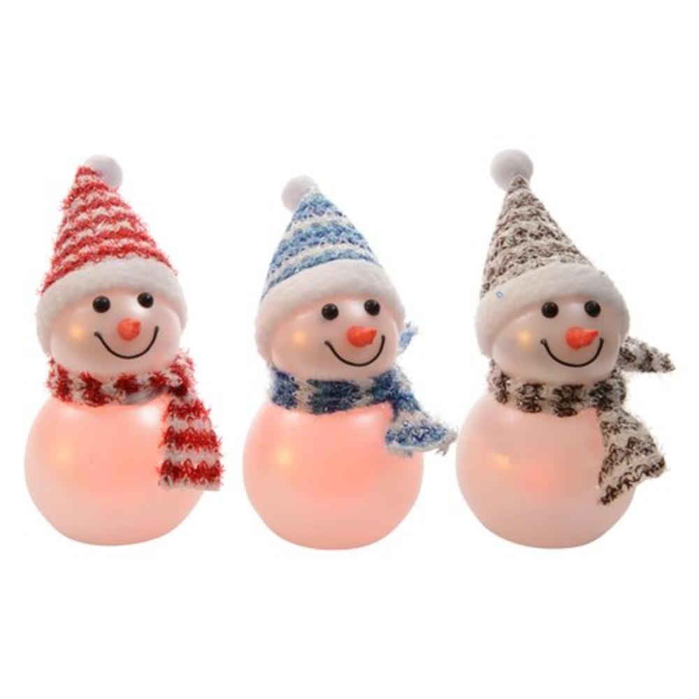 Lumineo BO Led Snowman with Color Change 11cm