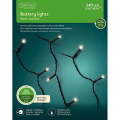 Lumineo Durawise Twinkle 240 Led Battery Lights 17.9m - Warm White