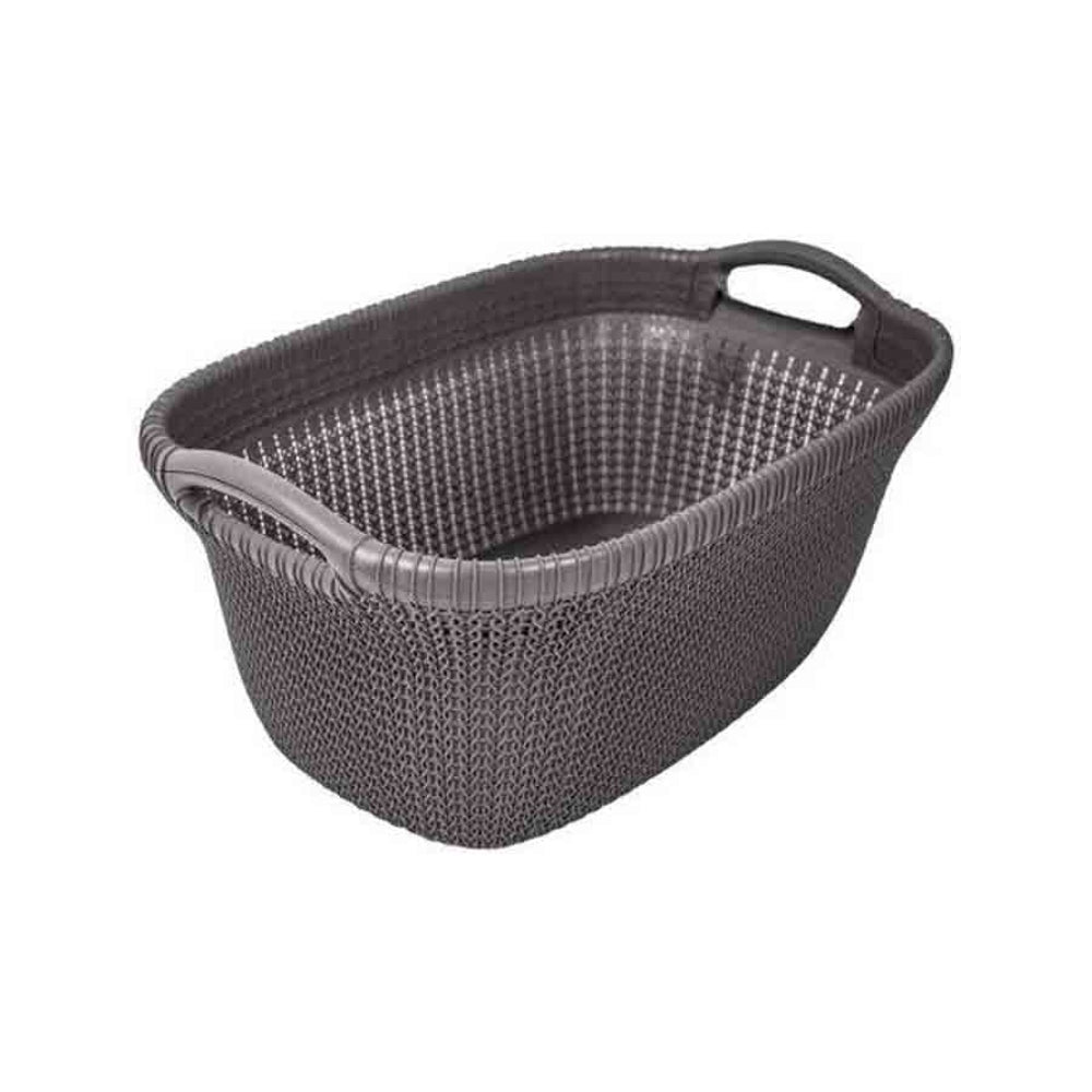 Curver Knit Laundry Basket - Brown