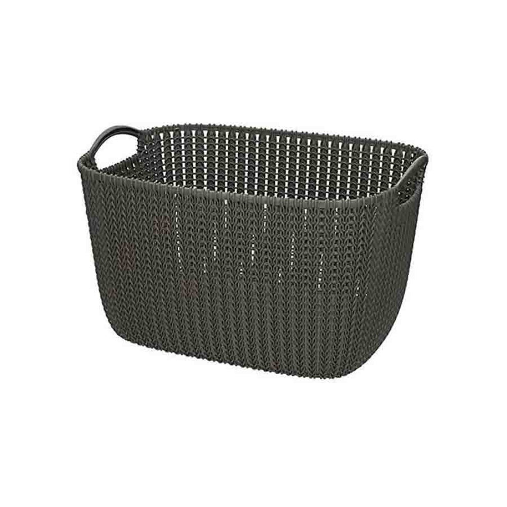 Curver Knit Rectangular Basket Large - Brown