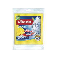 Vileda Sponge Cloths Pack of 3 Pieces 18 x 18cm