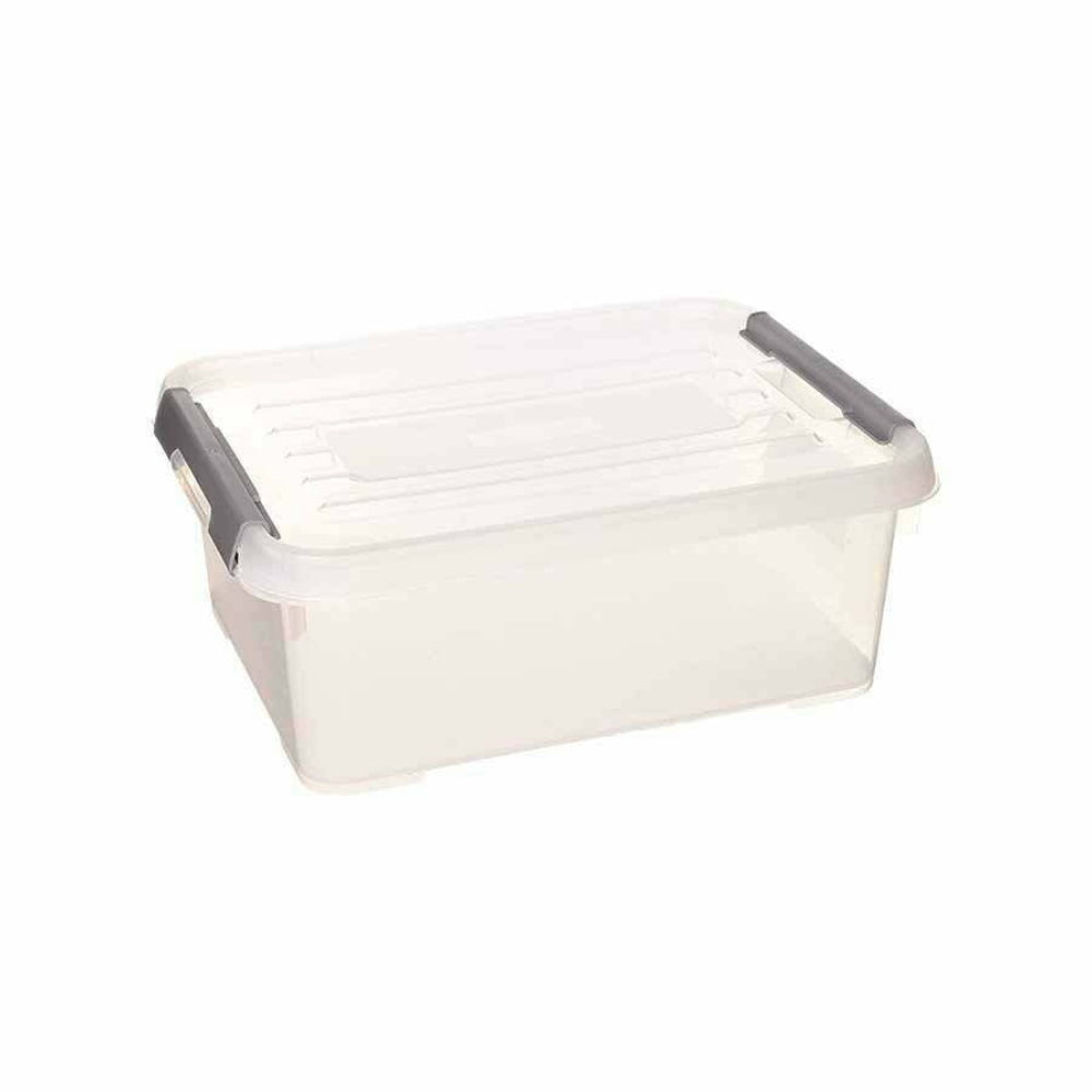 Curver Handy Plus Storage Box 12L with Lid - Transparent