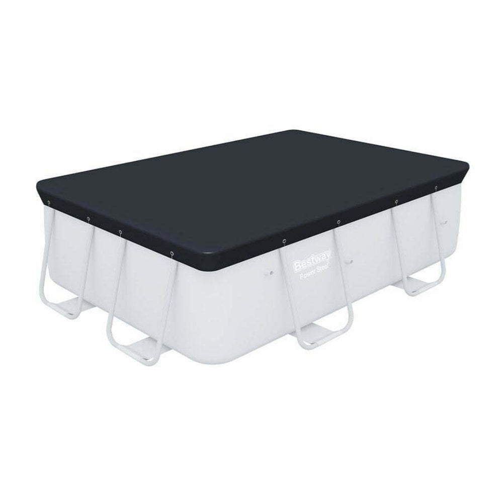 Bestway Flowclear Power Steel Frame Rectangular Pool Cover 282 x 196cm - Black