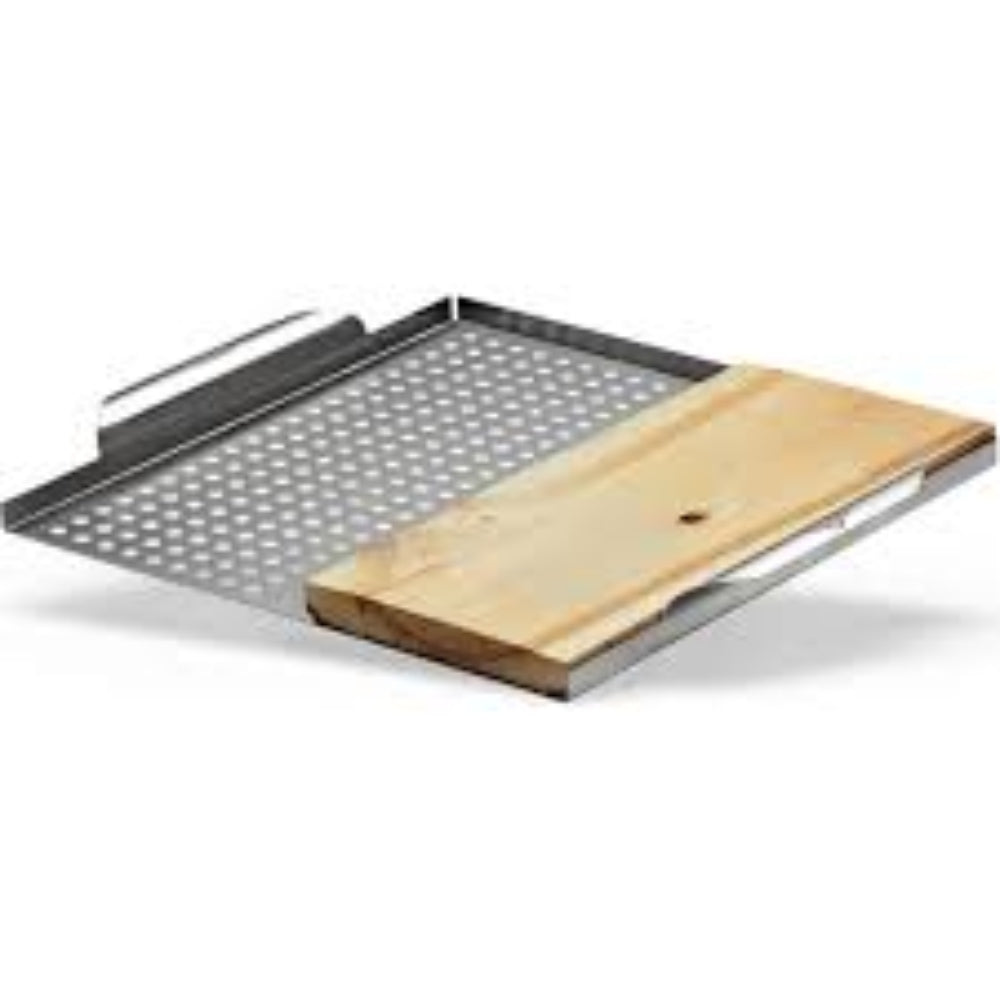 Napoleon Stainless Steel Multi-functional Grill Topper With Plank