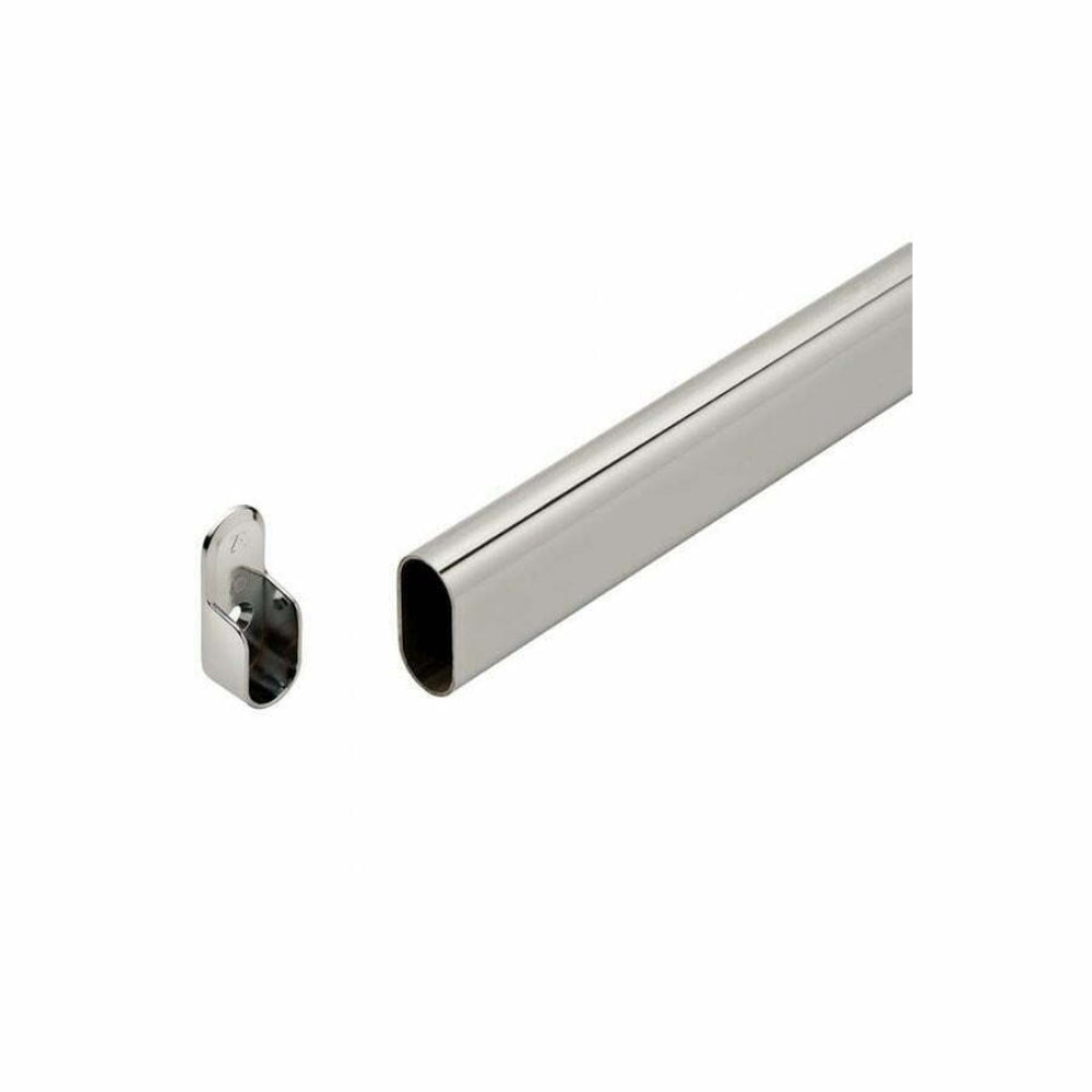 WARDROBE RAILS CHROME-PLATED