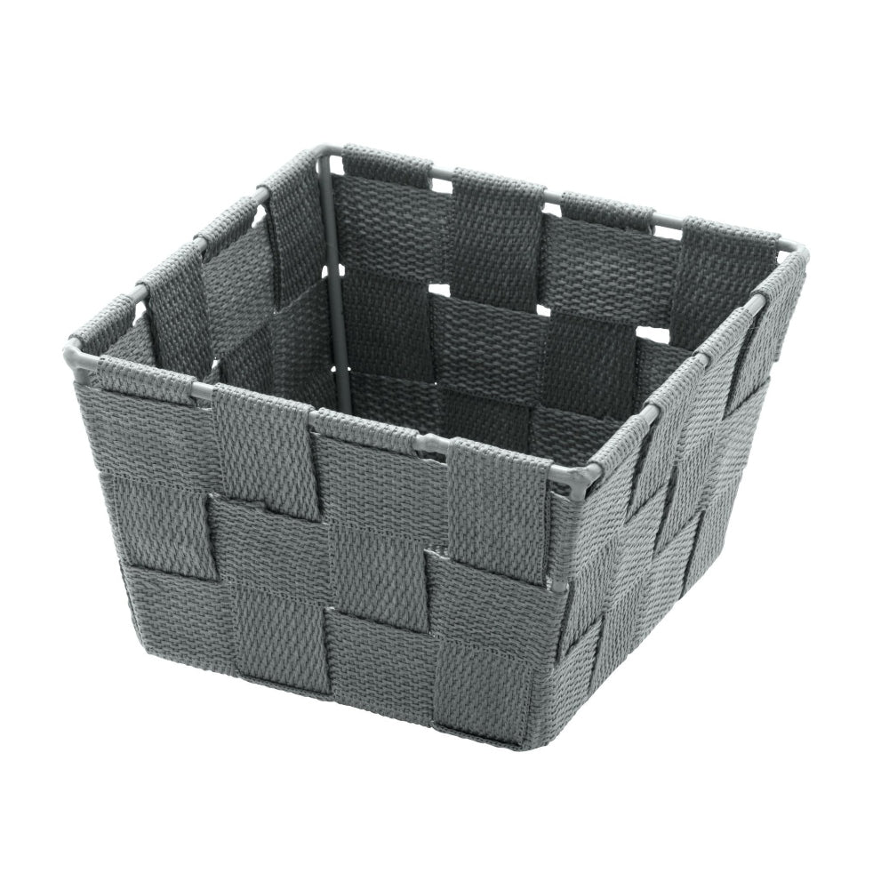 Wenko Adria Bathroom Square Basket 14 x 14 x 9cm - Grey