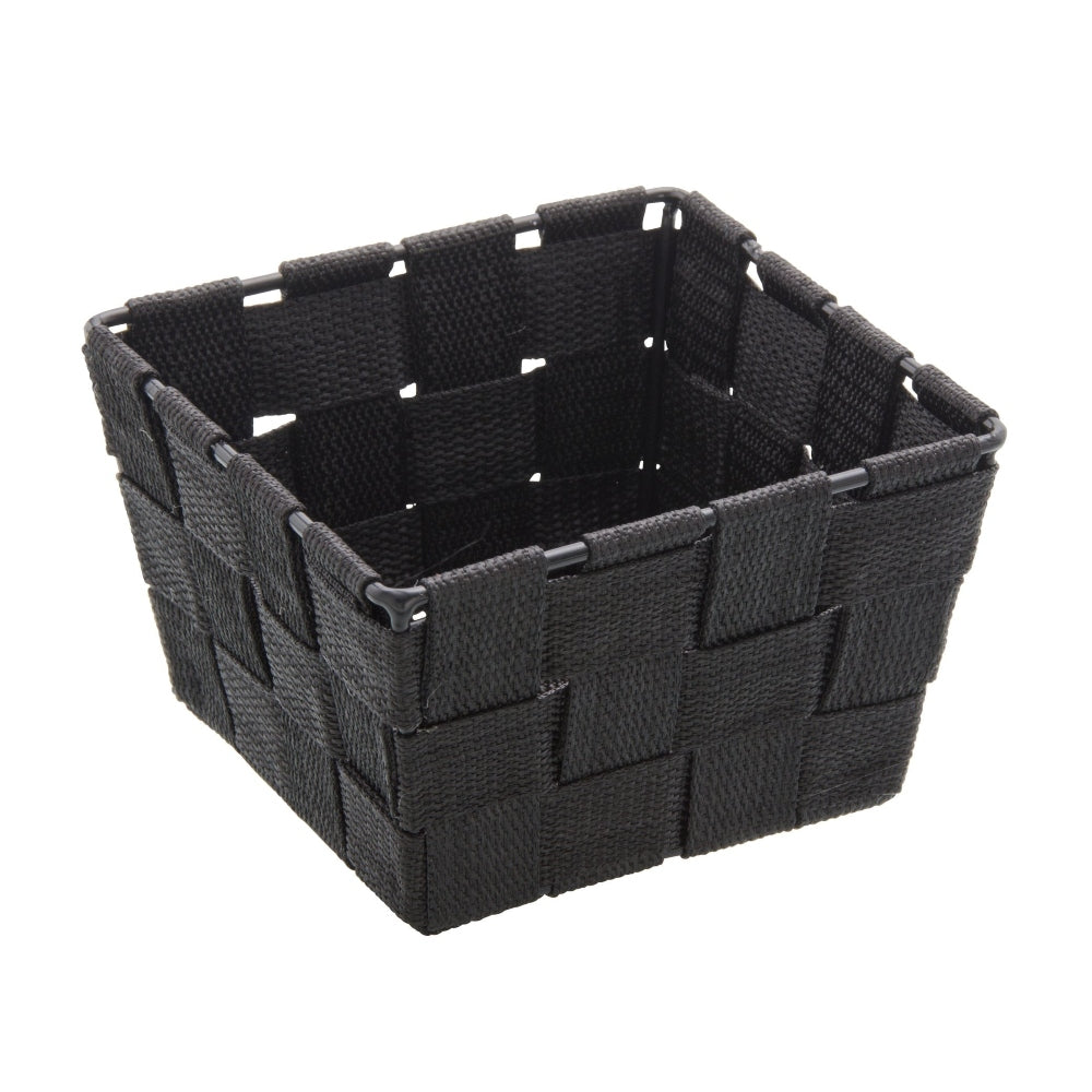 Wenko Adria Bathroom Square Basket 14 x 14 x 9cm - Black