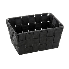 Wenko Adria Bathroom Long Basket 19 x 14 x 9cm - Black