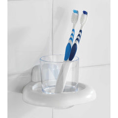 Wenko Pure Dental Care Mug Holder, White 4.5 x 9.5 x 12cm