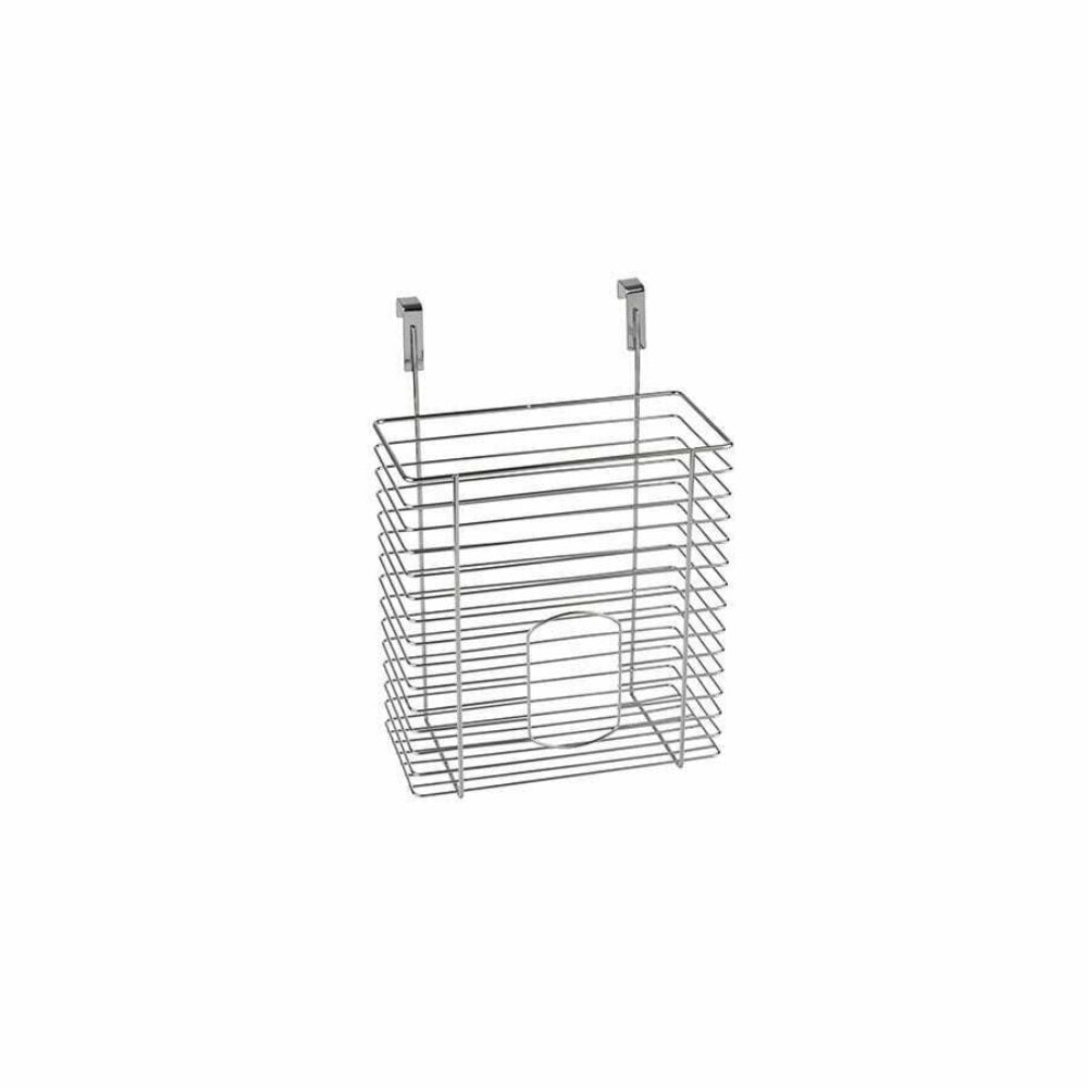 Wenko Hanging Basket for Shopping Bags 30 x 20 x 12cm Chrome