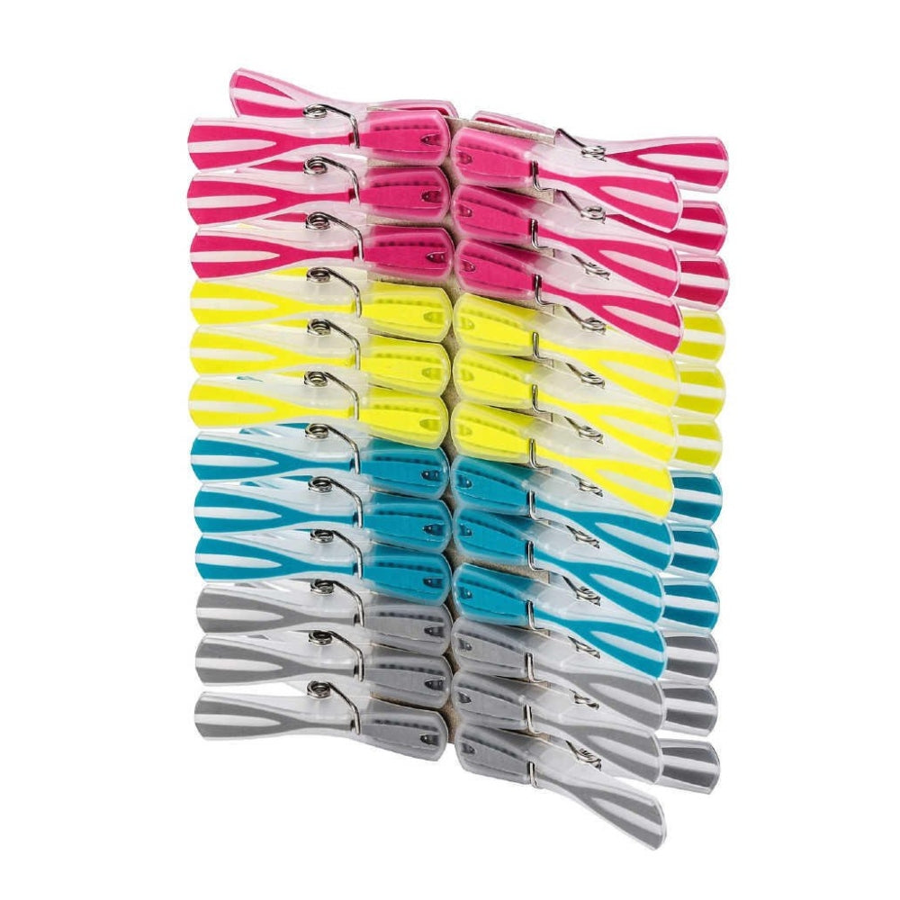 Wenko Arrow Clothes Pegs Set of 24 Pieces - Plastic