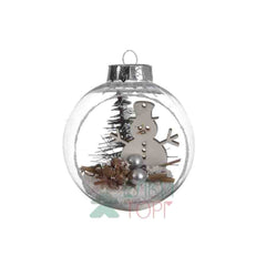 Decoris Shatterproof Bauble Set of 3 Pieces - Transparent Landscape