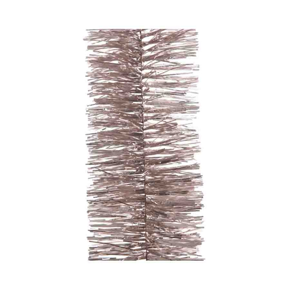 Decoris Tinsel Garland 7.5 x 270cm - Blush Pink