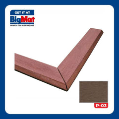 Decking Tiles Edge L/R Angle Brown P-03