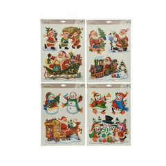 Decoris Window Sticker Decoration 41 x 29cm - 4 Assorted