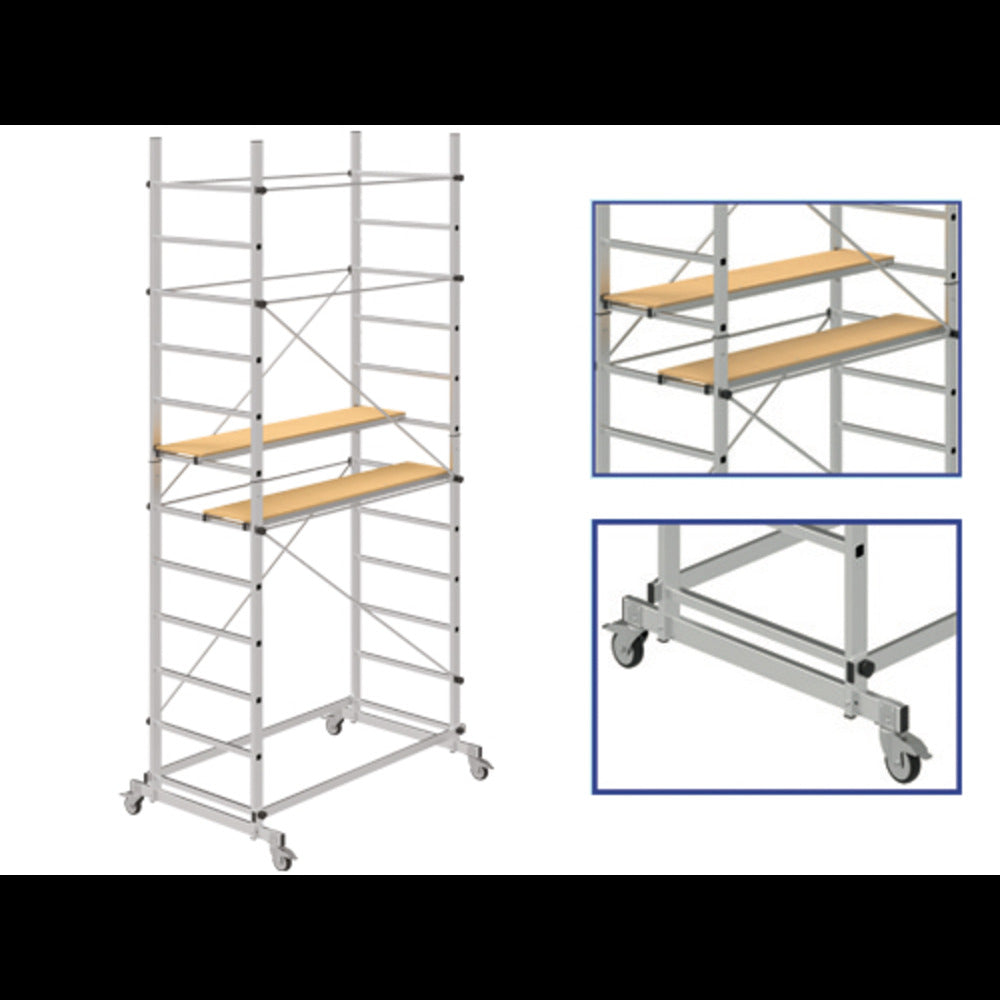 Aluminium Scaffolding H360 x L155 x D100cm