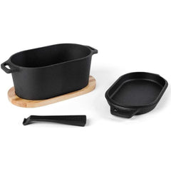 Ooni Cast Iron Casserole Dish and Sizzler Pan