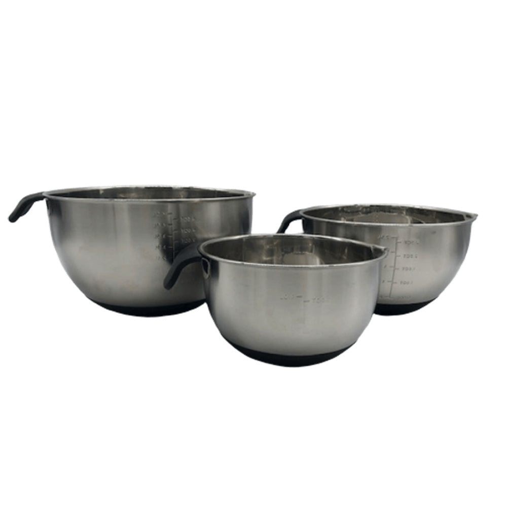 Napoleon 3-Piece Stainless Steel Marinating Bowl Set