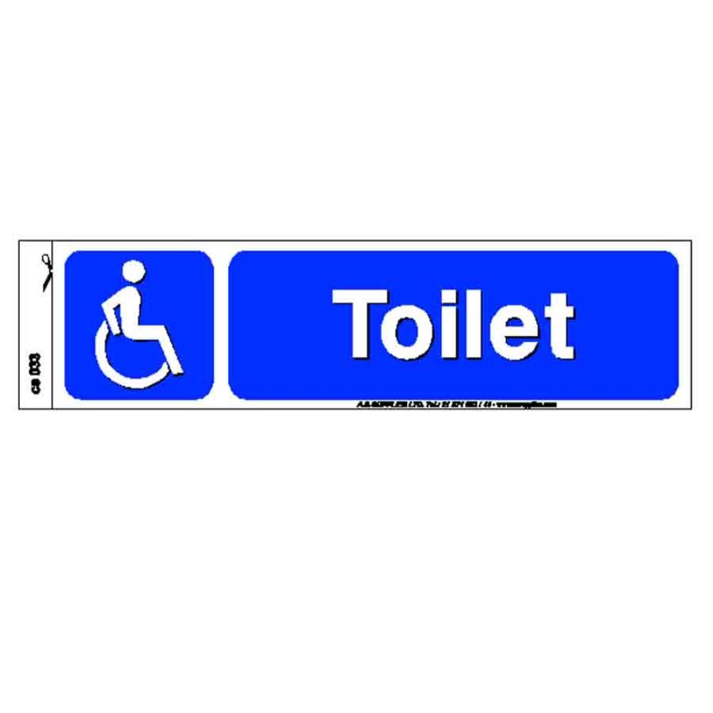 TOILETS (DIS. SYMBOL) SIGN