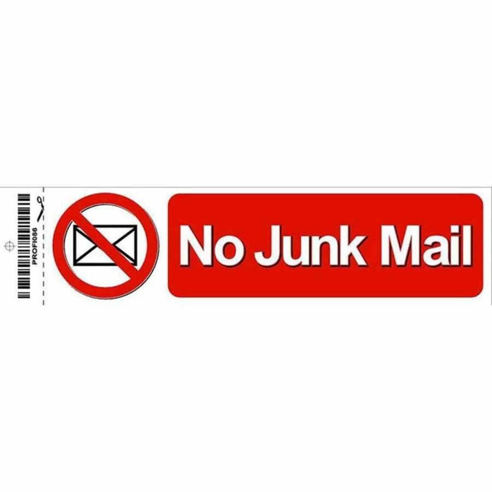 NO JUNK MAIL SIGN