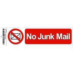 NO JUNK MAIL SIGN