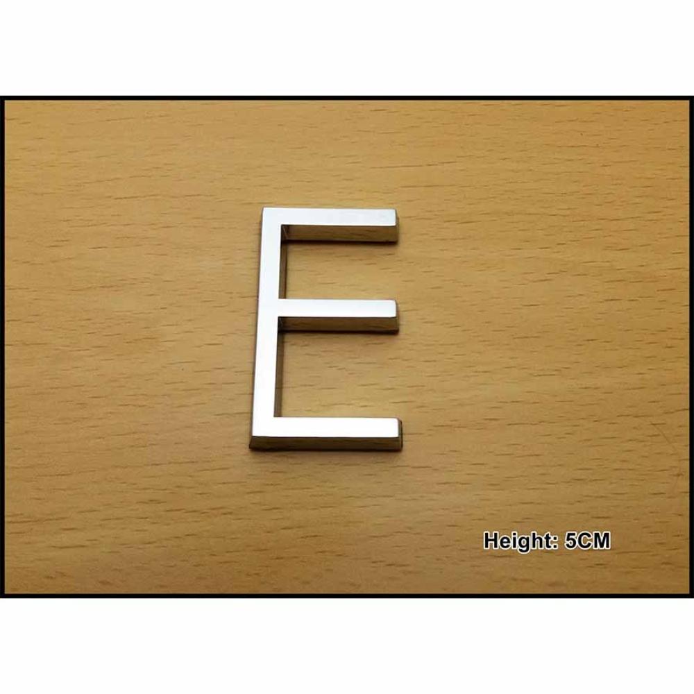 CHROME LETTER 5CM E