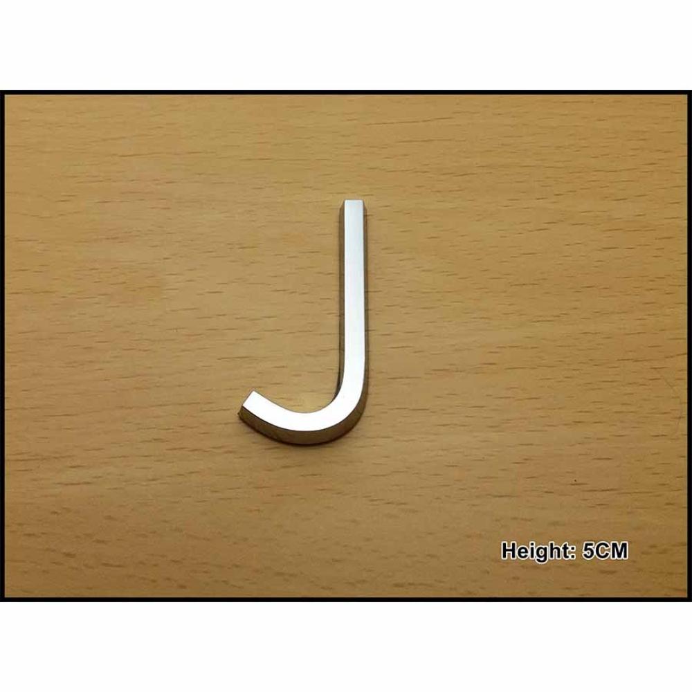CHROME LETTER 5CM J