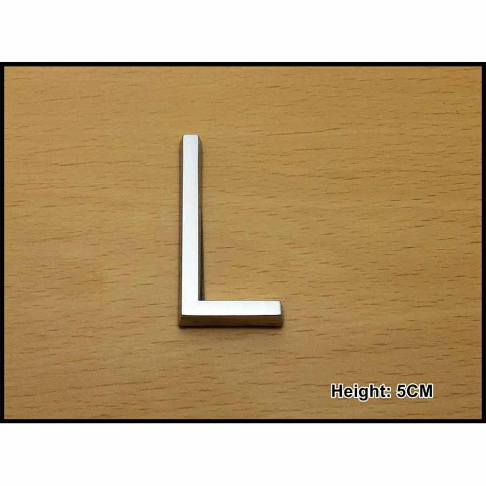 CHROME LETTER 5CM L