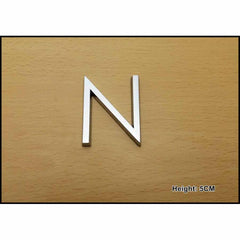 CHROME LETTER 5CM N