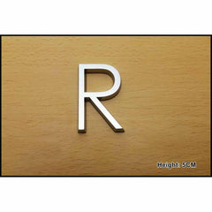 CHROME LETTER 5CM R