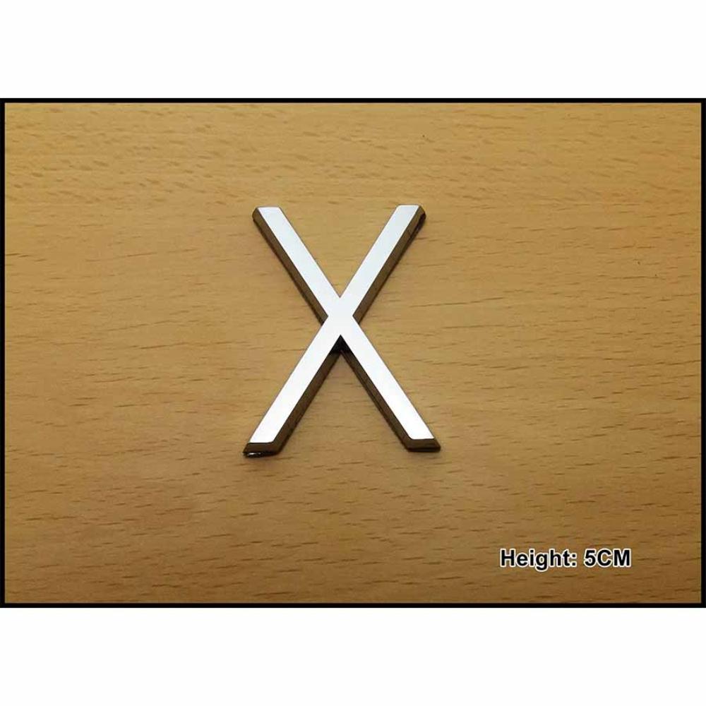 CHROME LETTER 5CM X