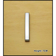 CHROME LETTER CURVED 7CM I
