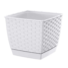 Prosperplast Ratolla Square Planter 19x19x15.9cm - White