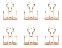 Kikkerland Wire Clips Set of 6 - Copper