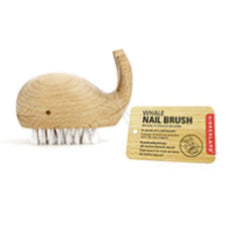 Kikkerland Wood Whale Nail Brush