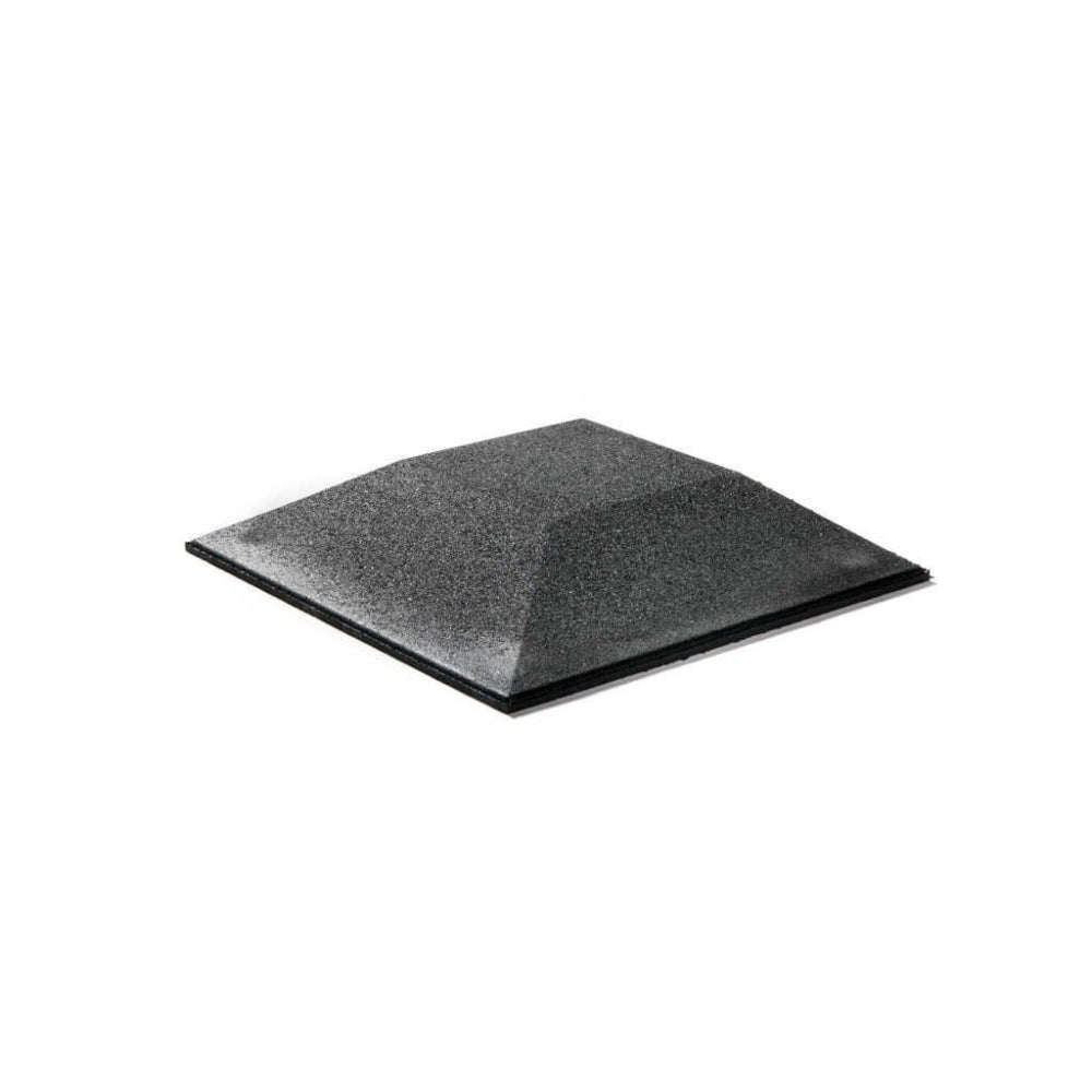 Granuflex Corner Pin/Hole Rubber Tile 50x50x4cm Black