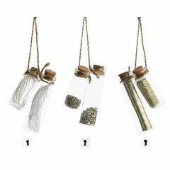 Decoris Hanging Glass Bottle Bundle - 3 Assorted Designs