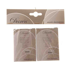 Decoris Bauble Hangers 2 Boxes of 50 Pieces - Silver