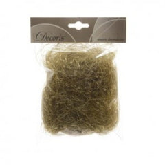 Decoris Tinsel Angel Hair 20g - Light Gold