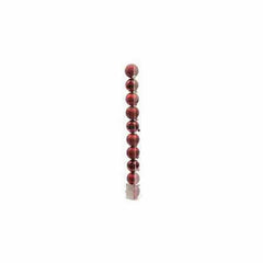 Decoris Shatterproof Baubles Box of 10 Pieces 6cm - Oxblood