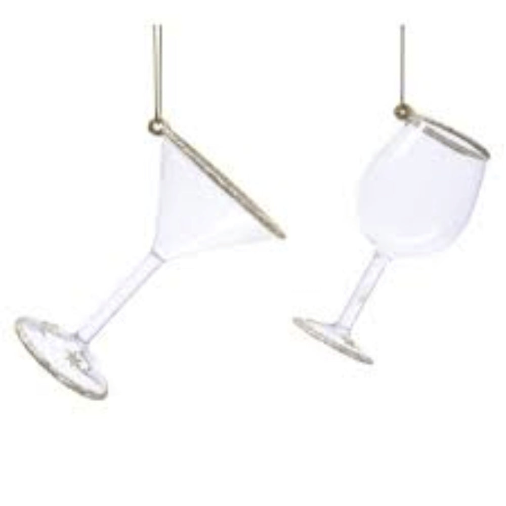 Decoris Hanging Drinking Glass - 2 Assorted