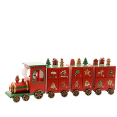 Decoris MDF Advent Calendar 48 x 15 x 9.5cm - Train