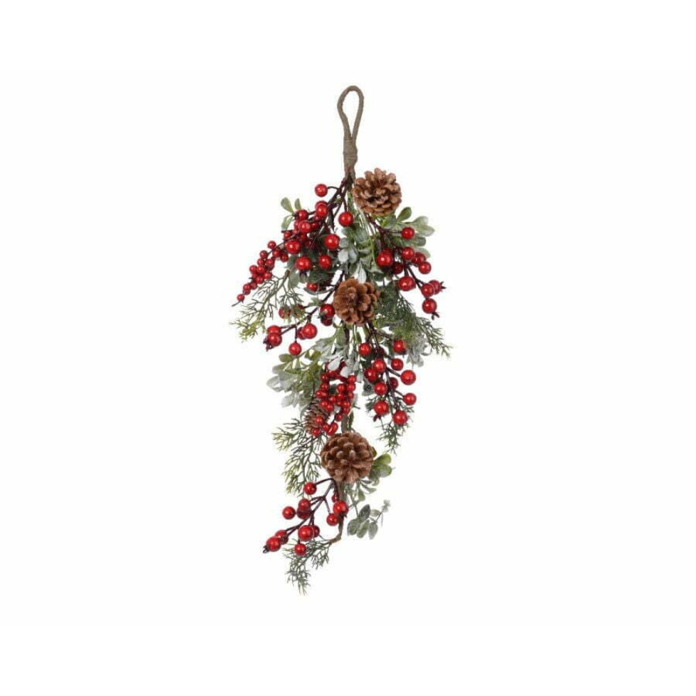 Everlands Bunch with Berries and Leaves 45cm