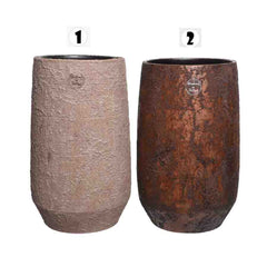 Decoris Terracotta Vase with Rust Finish - 2 Assorted Colours